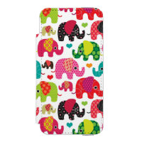 retro elephant kids pattern wallpaper