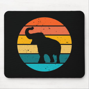 Retro Elephant Mouse Mat