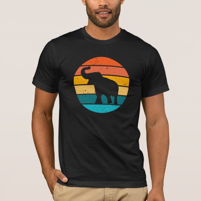 Retro Elephant T-Shirt (Front)