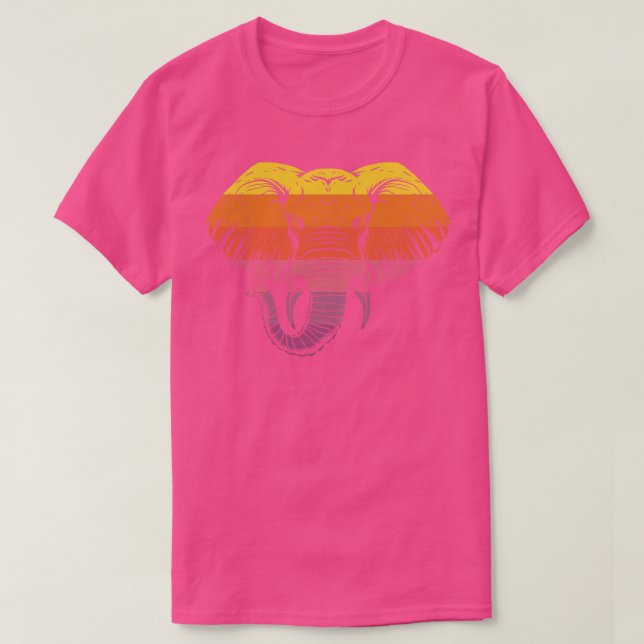 Retro Elephant T-Shirt (Design Front)