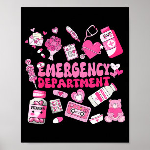 Retro Emergency Department Nk Valentine Er Nurse W Poster