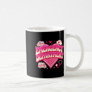 Retro Emergency Department Valentine Nk Nurse Aest Coffee Mug