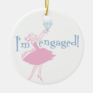 Retro Engaged Ornament
