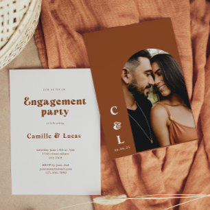 Retro Engagement Party Invitation