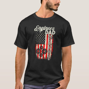 Retro Engineer Dad Like A Normal Dad Only Cooler U T-Shirt