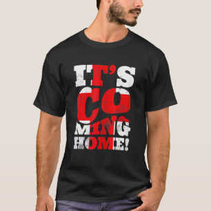 Retro England Soccer Vintage It's Coming Home Flag T-Shirt