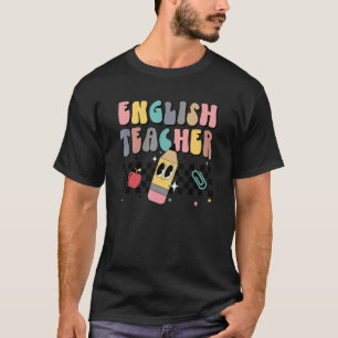 Retro English Teacher Back To School 2022 Grammar  T-Shirt