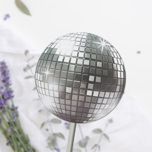 Retro Envelope Seal Disco Ball Stickers