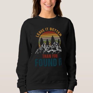 Retro Environmentalist Statement Awareness Camper Sweatshirt