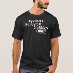 Retro Equality Inclusion Diversity Equity Love Nev T-Shirt