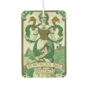 Retro - Erin Go Braugh. St. Patricks Day Greetings Car Air Freshener