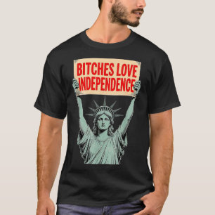 Retro Es Love Independence Funny 4th Of July 1 T-Shirt