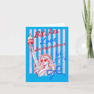 Retro Es Love Independence Funny 4th Of July 2 Card