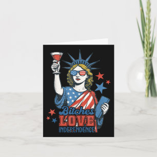 Retro Es Love Independence Funny 4th Of July Card