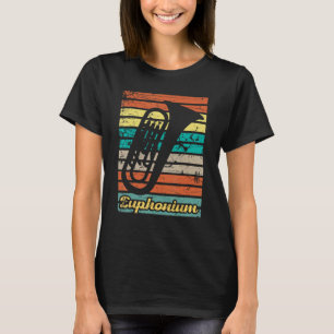 Retro Euphonium Player Euphoniumist Marching Band T-Shirt