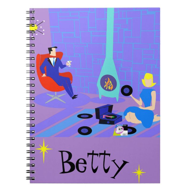 Retro Evening at Home Notebook (Front)