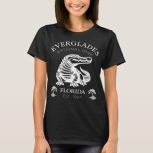 Retro Everglades National Park Alligators Crocodil T-Shirt