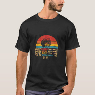 Retro Every Snack You Make Funny Shih Tzu Dog Love T-Shirt