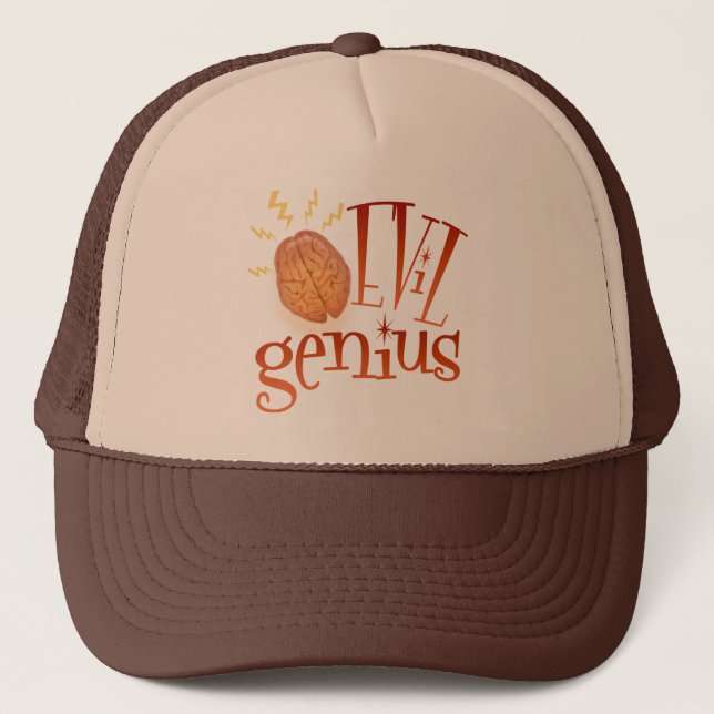 Retro Evil Genius Trucker Hat (Front)