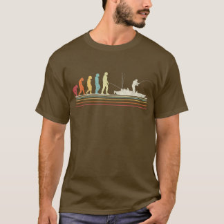 Retro Evolution Kayak Fishing Kayaking Vintage 214 T-Shirt