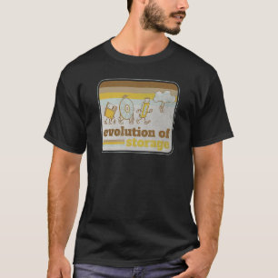 Retro Evolution of Storage Floppy Disc Disc USB Cl T-Shirt