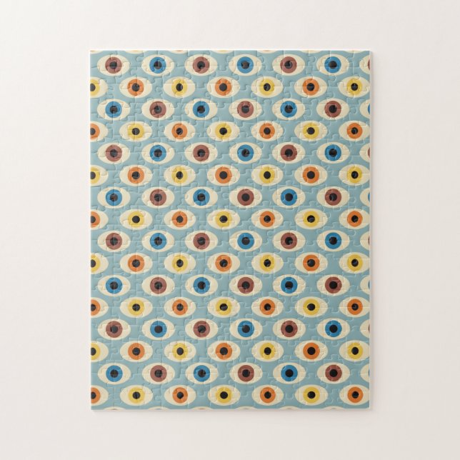 Retro Eye Pattern Jigsaw Puzzle (Vertical)