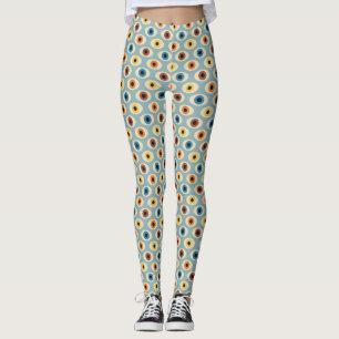 Retro Eye Pattern Leggings