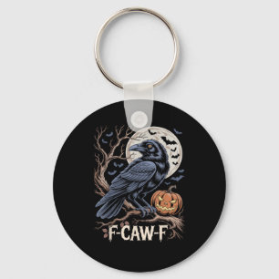 Retro F-Caw-F Bird Crow Funny Crow Bird Cawing Gru Key Ring