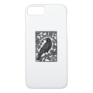 Retro F Caw F Crow Funny Saying Meme Design iPhone 8/7 Case