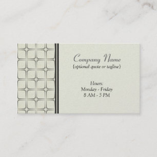 Retro Fab Business Card, Ivory Card