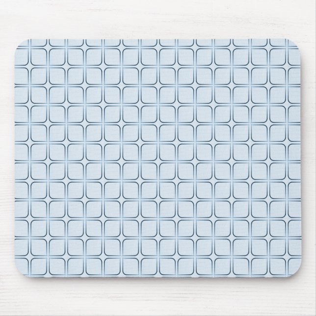 Retro Fab Mousepad, Blue Mouse Mat (Front)