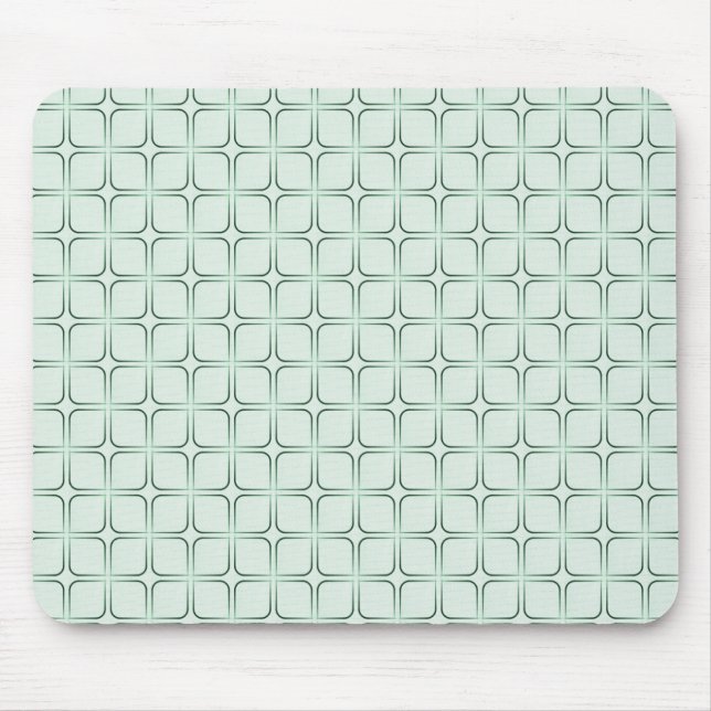 Retro Fab Mousepad, Green Mouse Mat (Front)