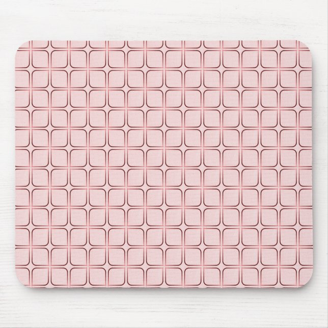 Retro Fab Mousepad, Pink Mouse Mat (Front)
