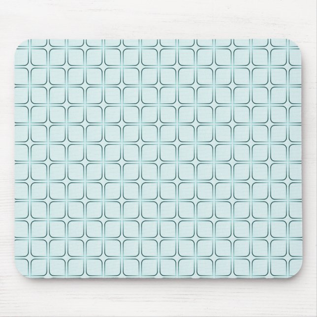 Retro Fab Mousepad, Teal Mouse Mat (Front)