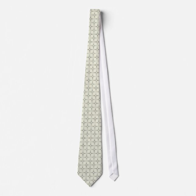Retro Fab Tie, Black and Ivory Tie (Front)