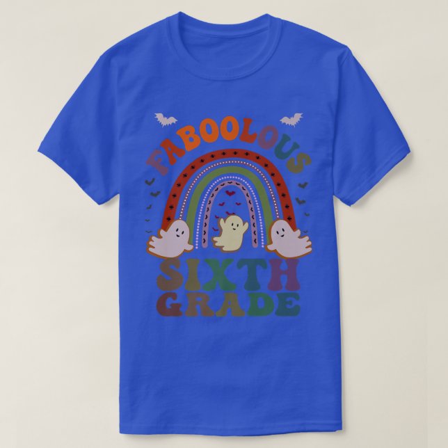 Retro FABOOLOUS 6TH GRADE TEACHER Costume This Is  T-Shirt (Design Front)