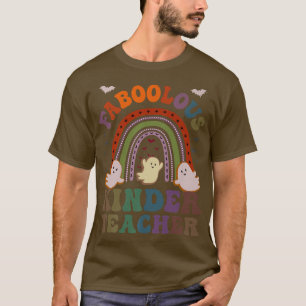 Retro FABOOLOUS KINDER TEACHER Costume This Is My T-Shirt