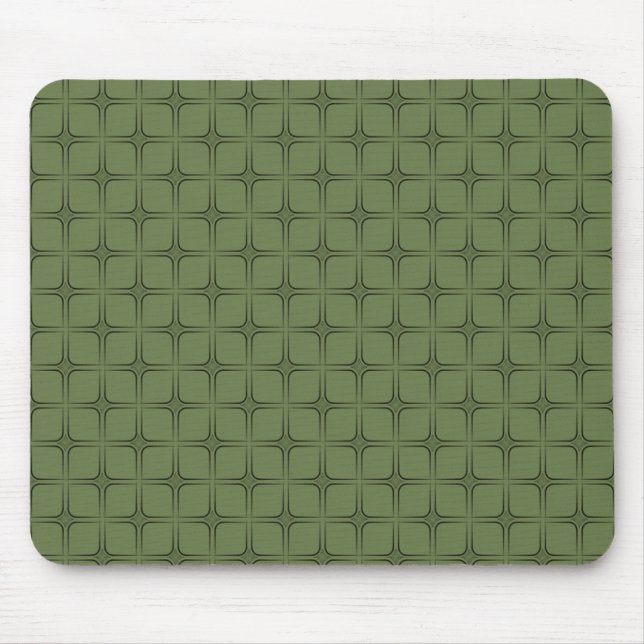 Retro Fabulous Mousepad, Clover Green Mouse Mat (Front)