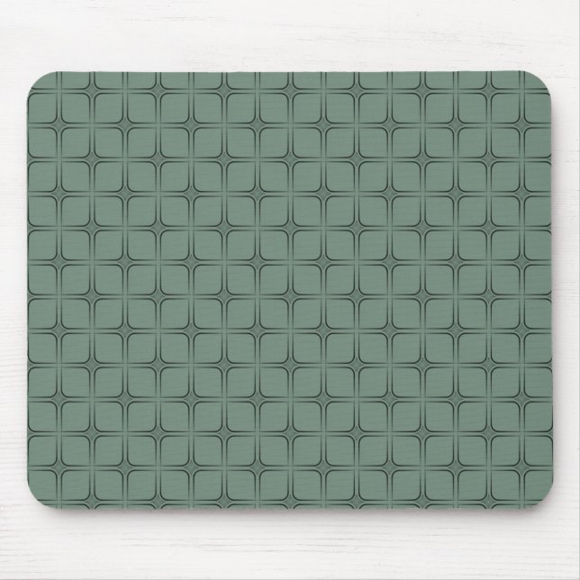 Retro Fabulous Mousepad, Dark Sage Mouse Mat (Front)