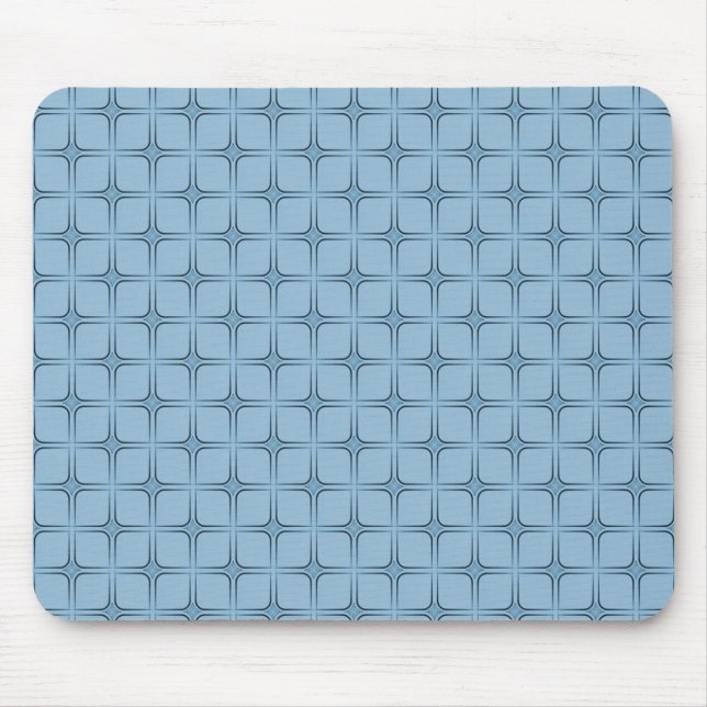 Retro Fabulous Mousepad, Light Blue Mouse Mat (Front)