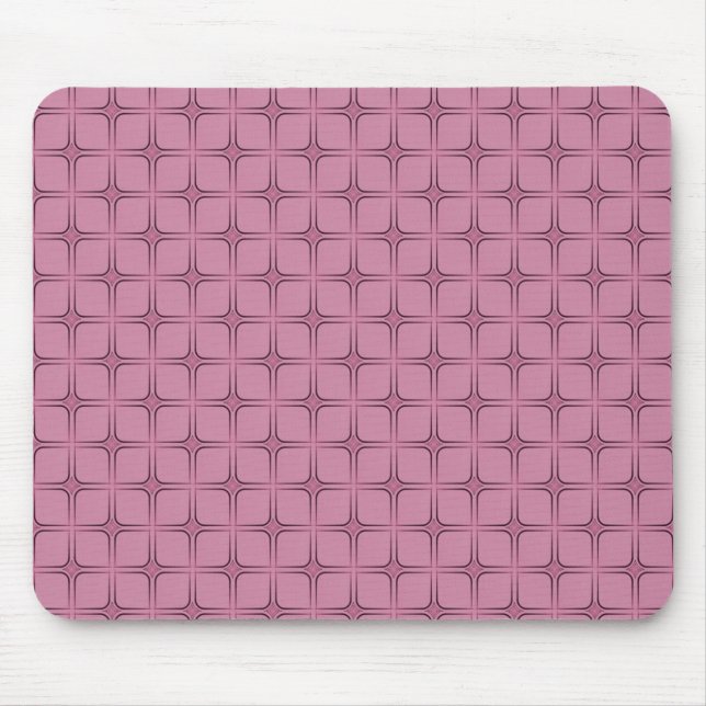 Retro Fabulous Mousepad, Mauve Mouse Mat (Front)