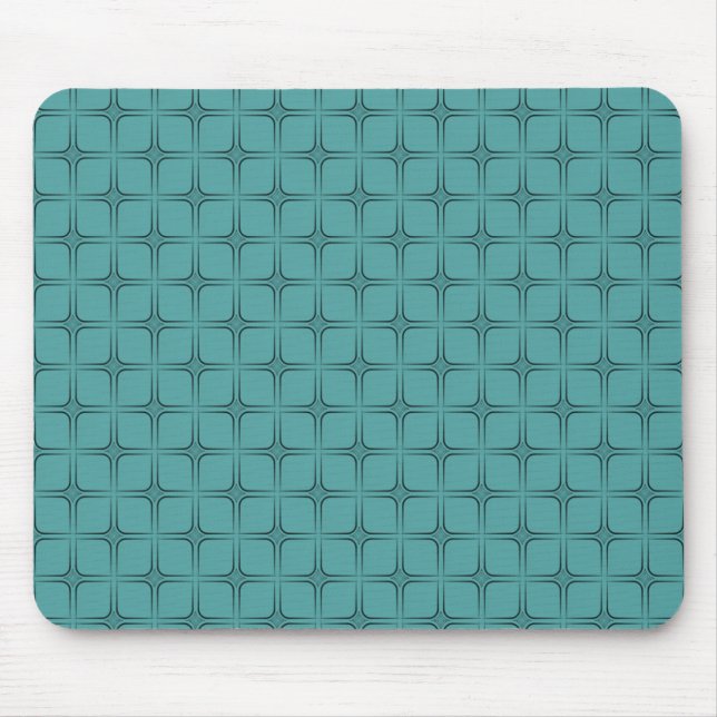 Retro Fabulous Mousepad, Turquoise Mouse Mat (Front)