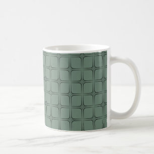 Retro Fabulous Mug, Dark Sage Green Coffee Mug