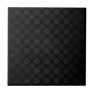Retro faded black circles pattern tile