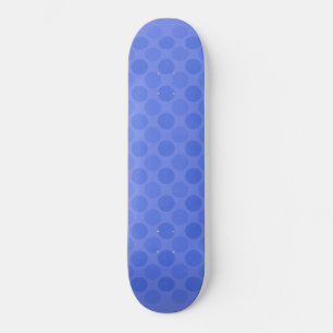 Retro faded blue circles pattern skateboard