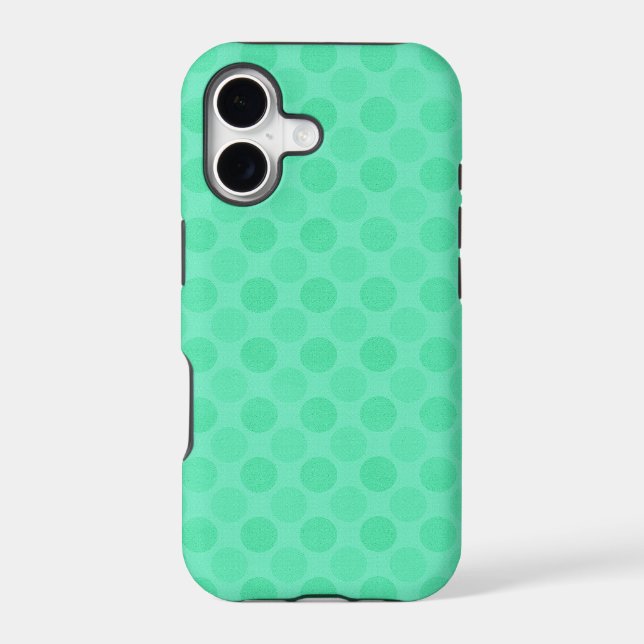 Retro faded green circles pattern (Back)