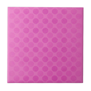 Retro faded pink circles pattern tile