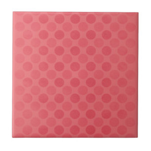 Retro faded red circles pattern tile