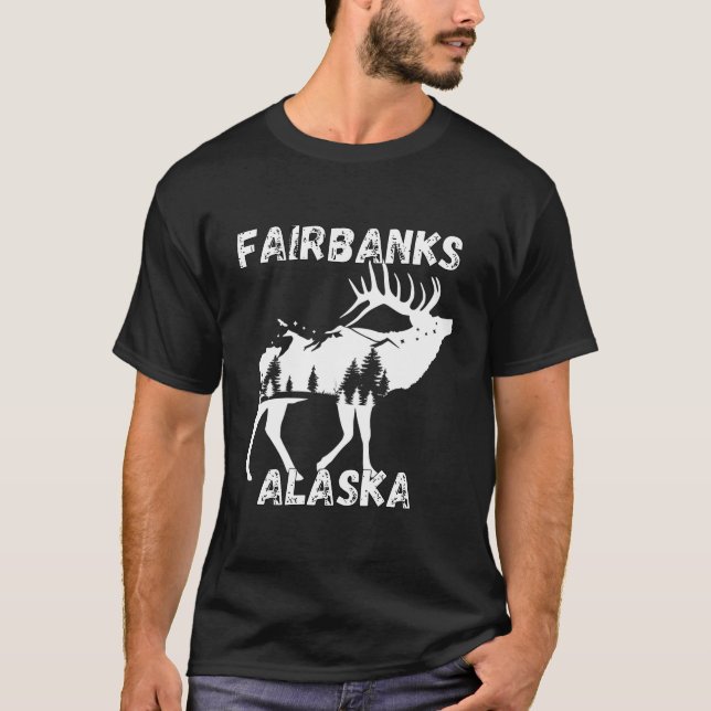 Retro Fairbanks Alaska Apparel Souvenir T-Shirt (Front)