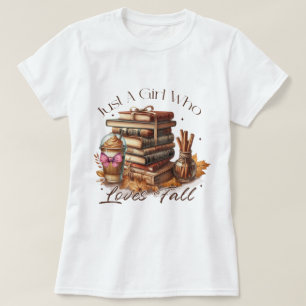 Retro Fall "Just A Girl Who" Loves Fall T-Shirt